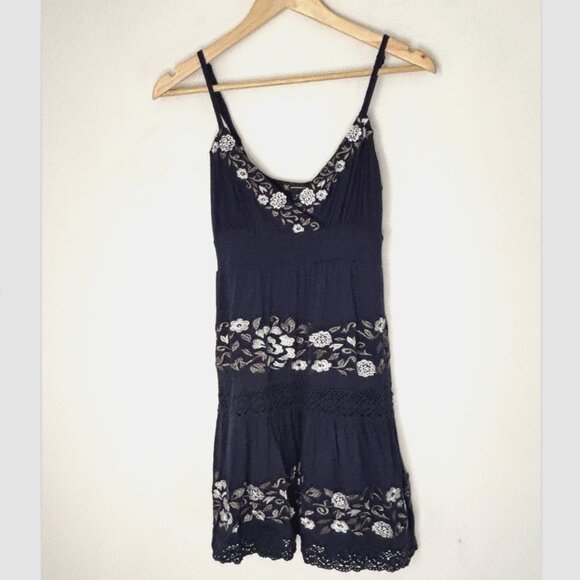 INC International Concepts Women’s Y2K 90s Crochet Trim Babydoll Dress Size XS * - Picture 1 of 16